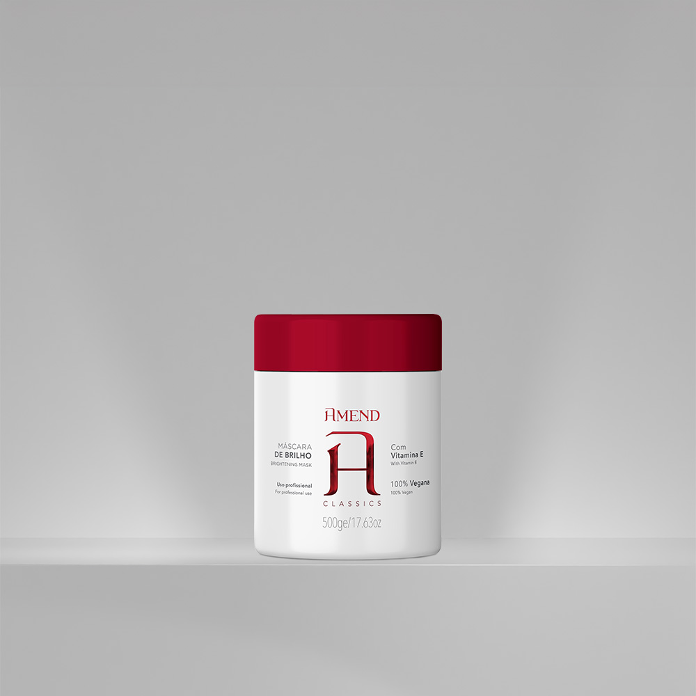 Máscara Capilar Tratamento Cosmético de Brilho com Vitamina E Amend Tradicional 500g
